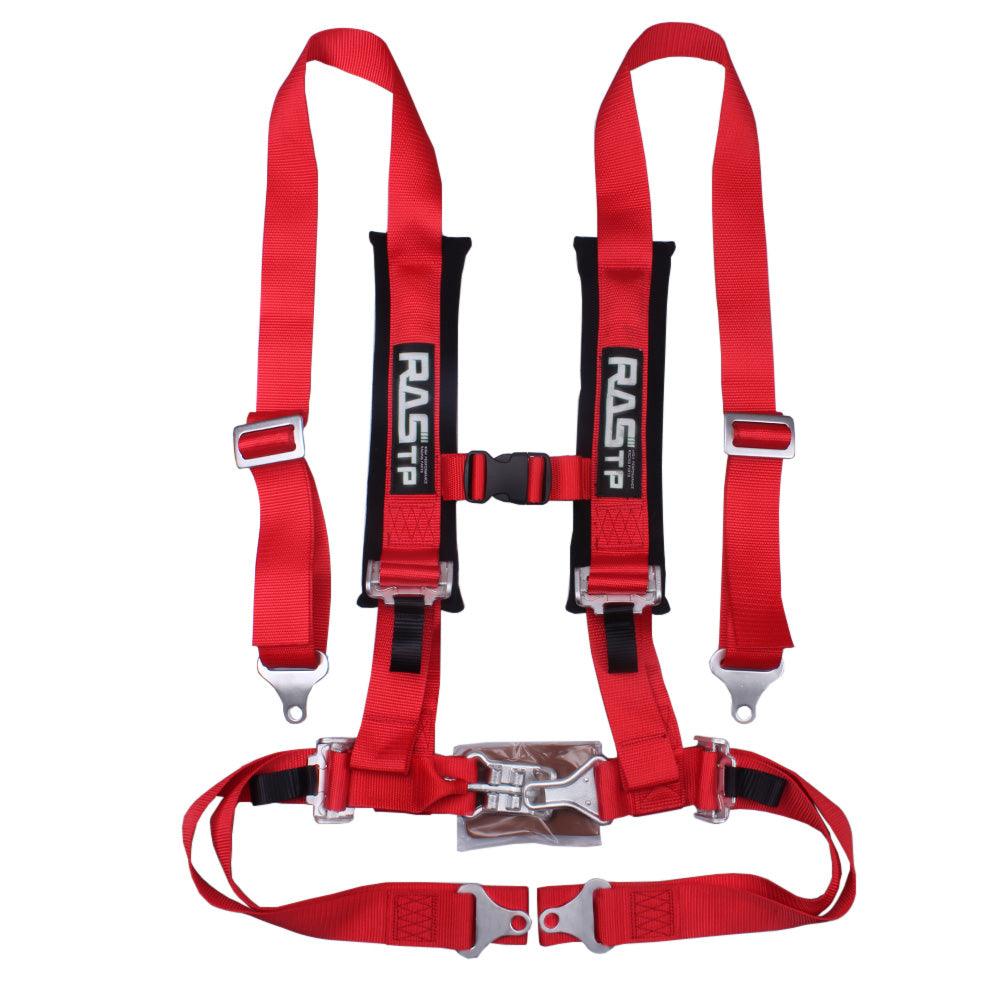 4 Point Safety Harness Racing Seat Belt with Comfort Heavy Duty Shoulder Pads