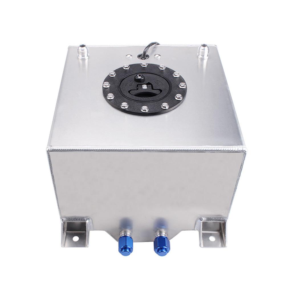 5 Gallon 20L Race Fuel Cell Gas Tank with Cap & Level Sender Top Feed