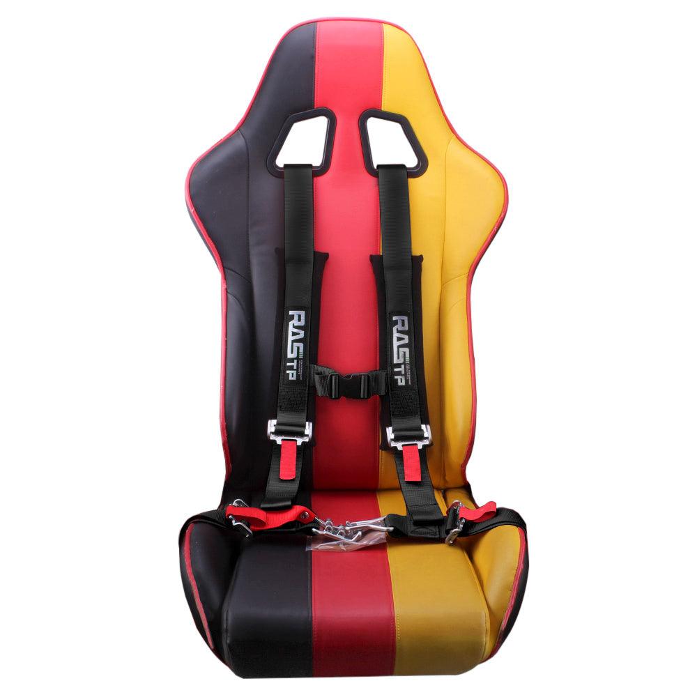 4 Point Safety Harness Racing Seat Belt with Comfort Heavy Duty Shoulder Pads