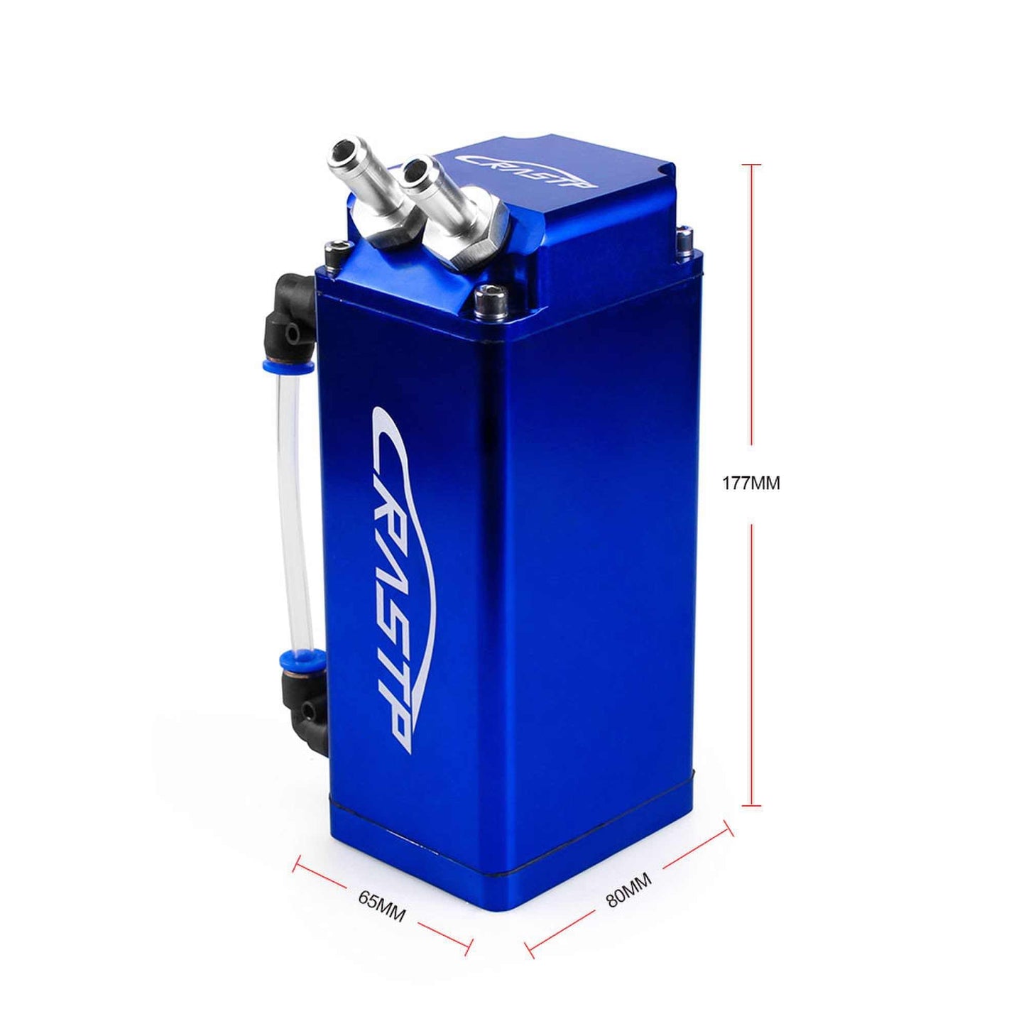 Universal Oil Catch Can Tank Square Shape Polish Aluminum 350ML