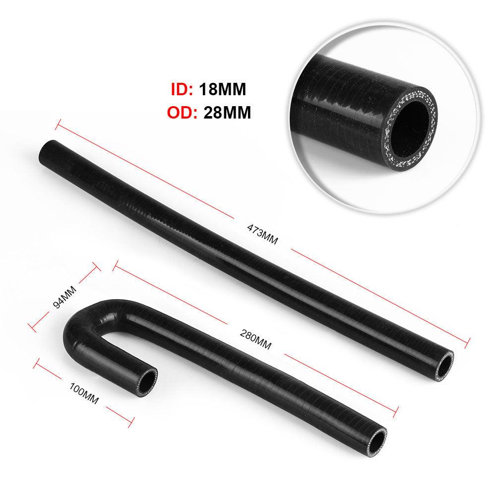 Baffled Engine Oil Separator Oil Catch Tank with Radiator Silicone Hose for BMW N54 335i 535i