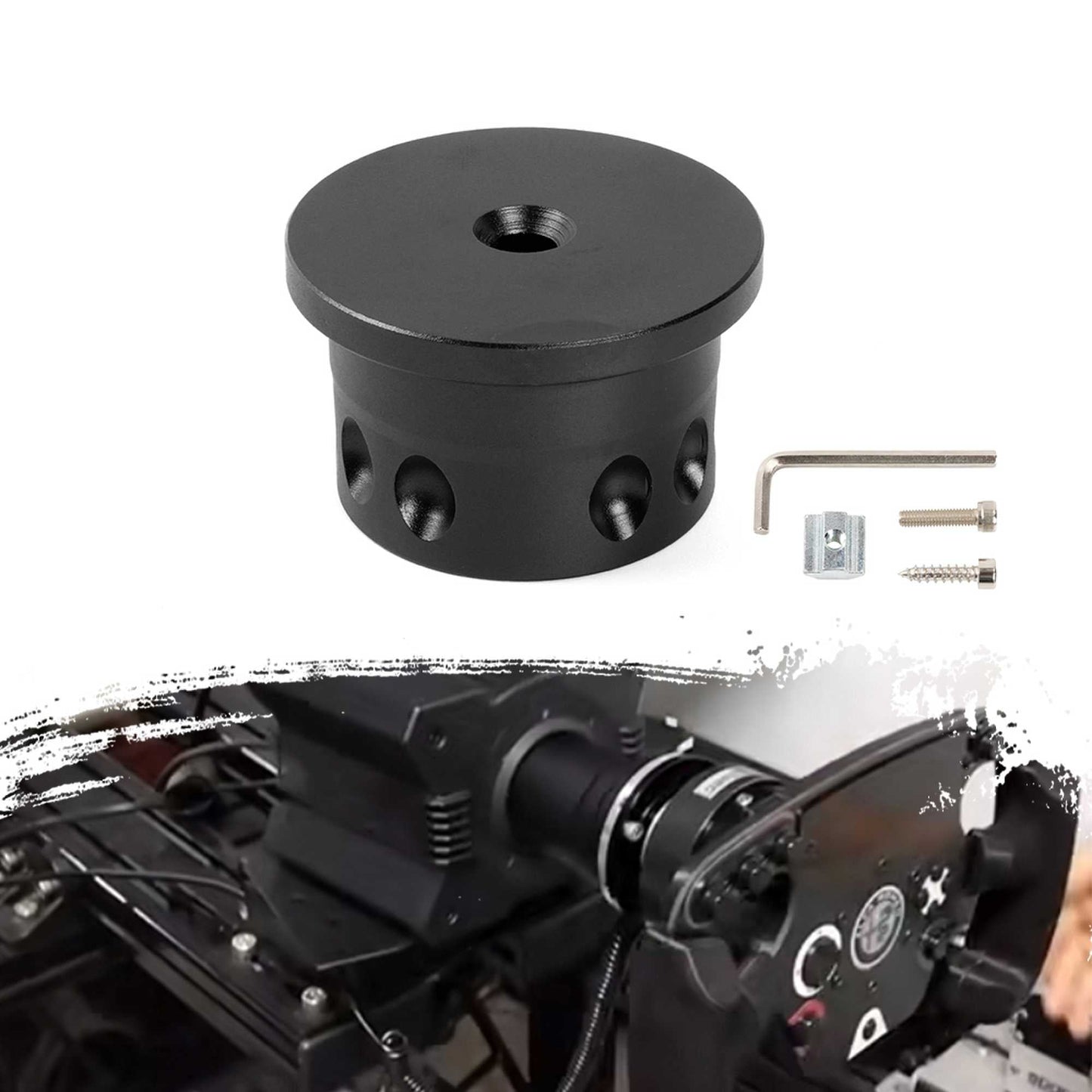 Steering Wheel Wall Mount Bracket Compatible with Quick Releases
