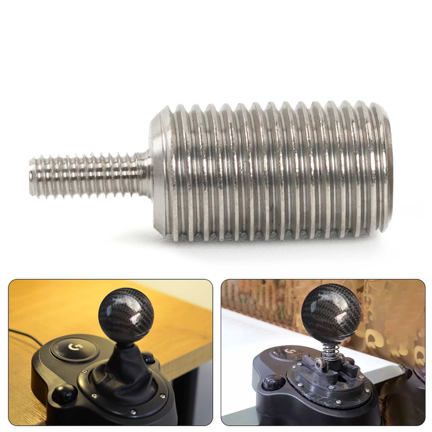 M12x1.25 Shift Knob Screw Adapter for Logitech G920 G29 G27 G25 Shift knob Modification