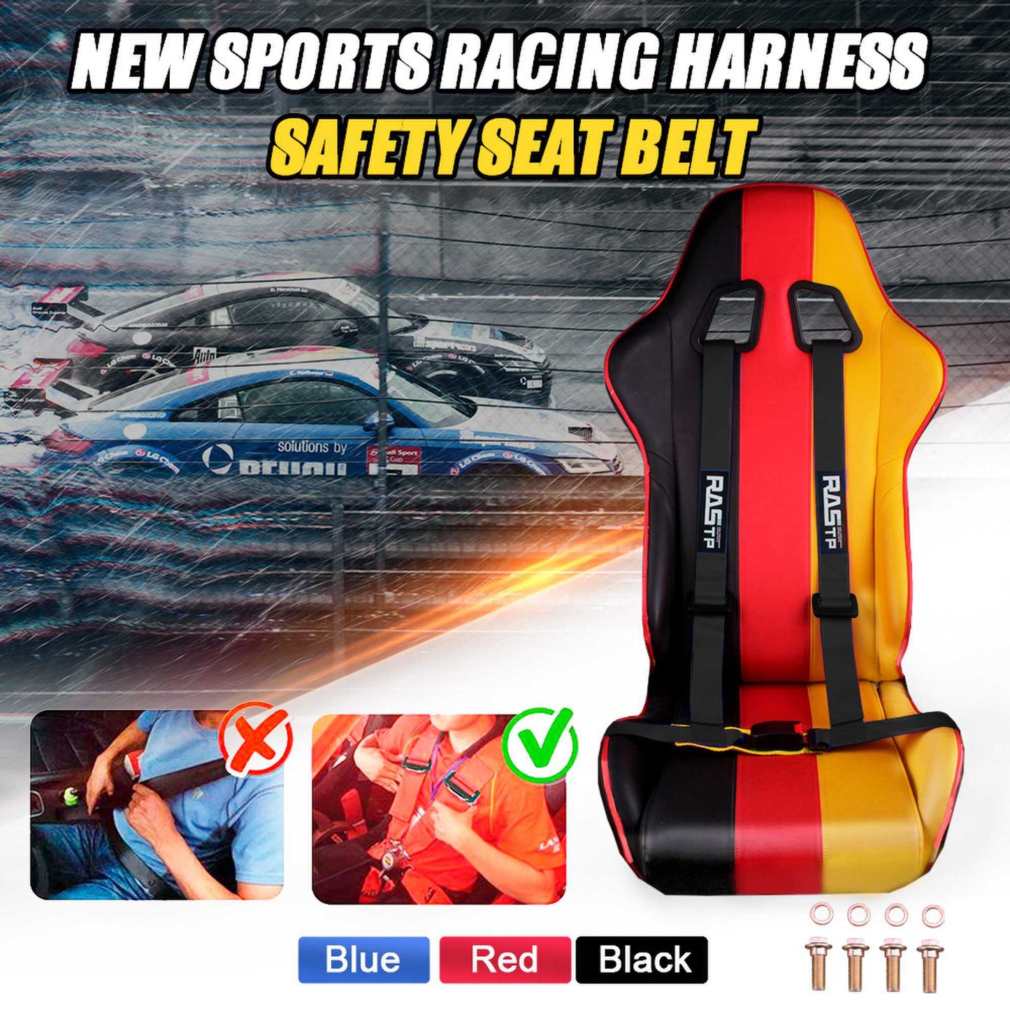 4 Point Harness for SXS, Go Kart, UTV and Off Road Vehicles
