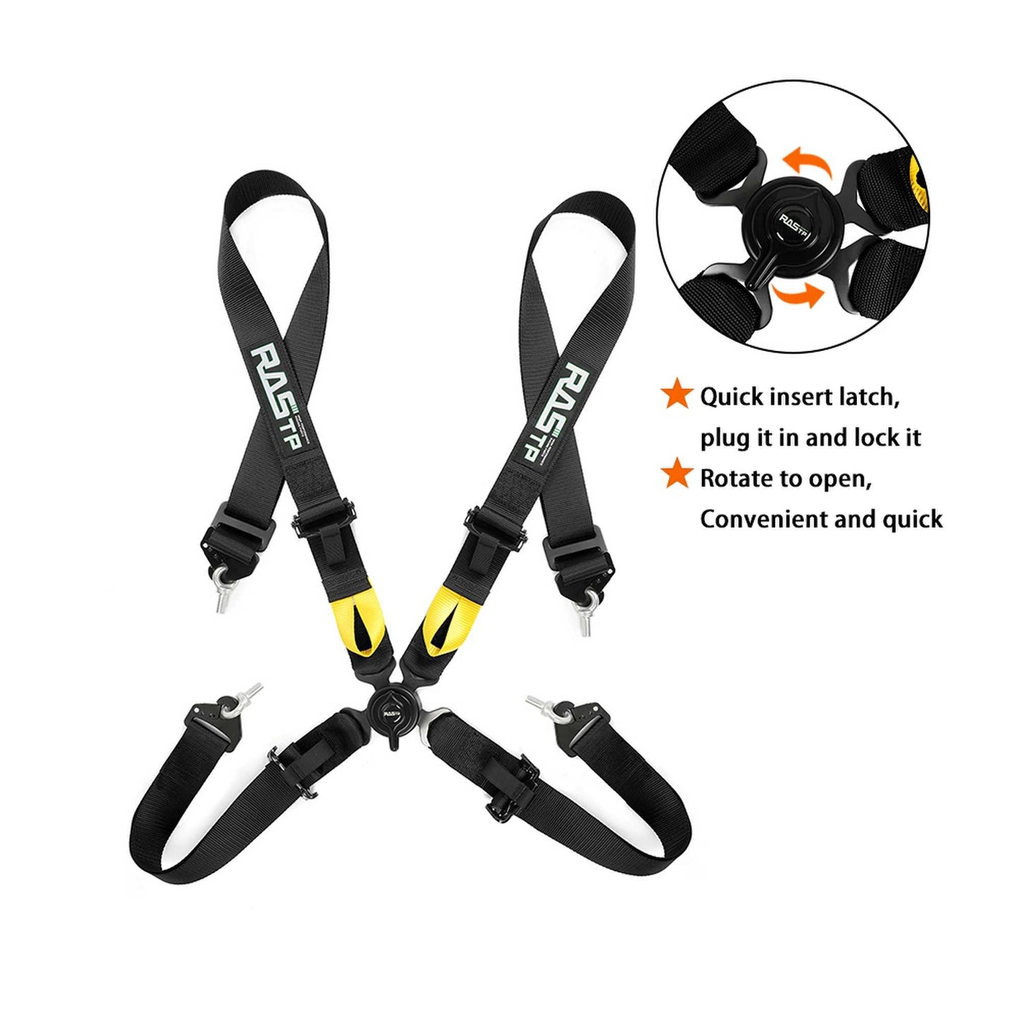 4 Point Racing Harness Cam Lock Quick Release System