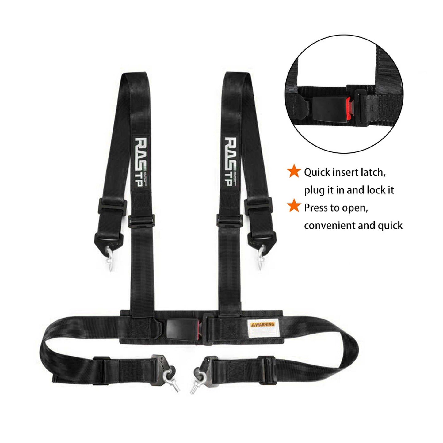 4 Point Racing Harness 2 Inch Straps EZ Buckle