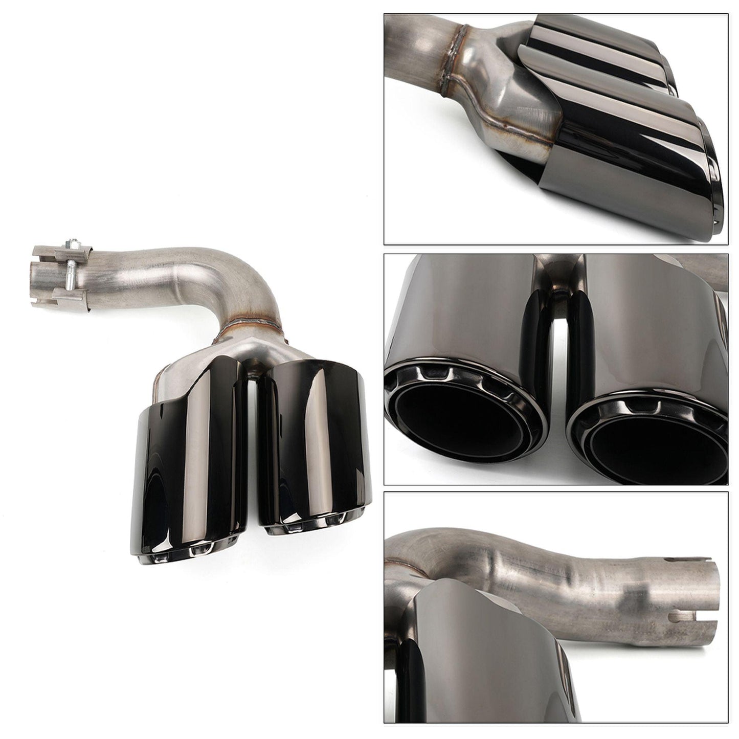 2018-2022 Porsche Cayenne Dual Round Exhaust Tip Exhaust Muffler