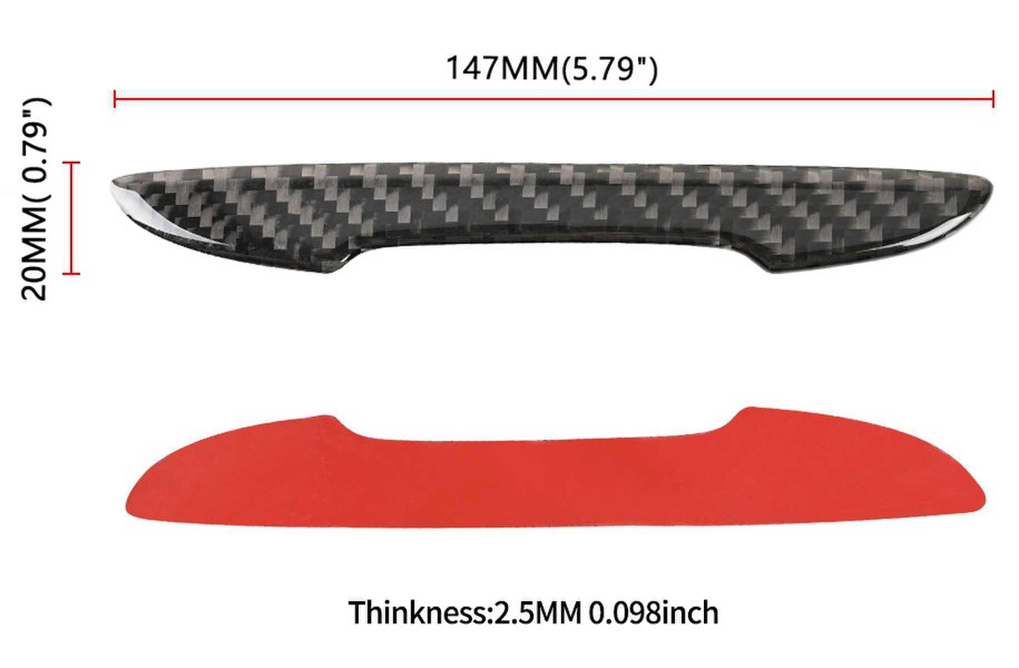 Carbon Fiber 4Pcs Car Door Anti-Collision Strip protection Sticker