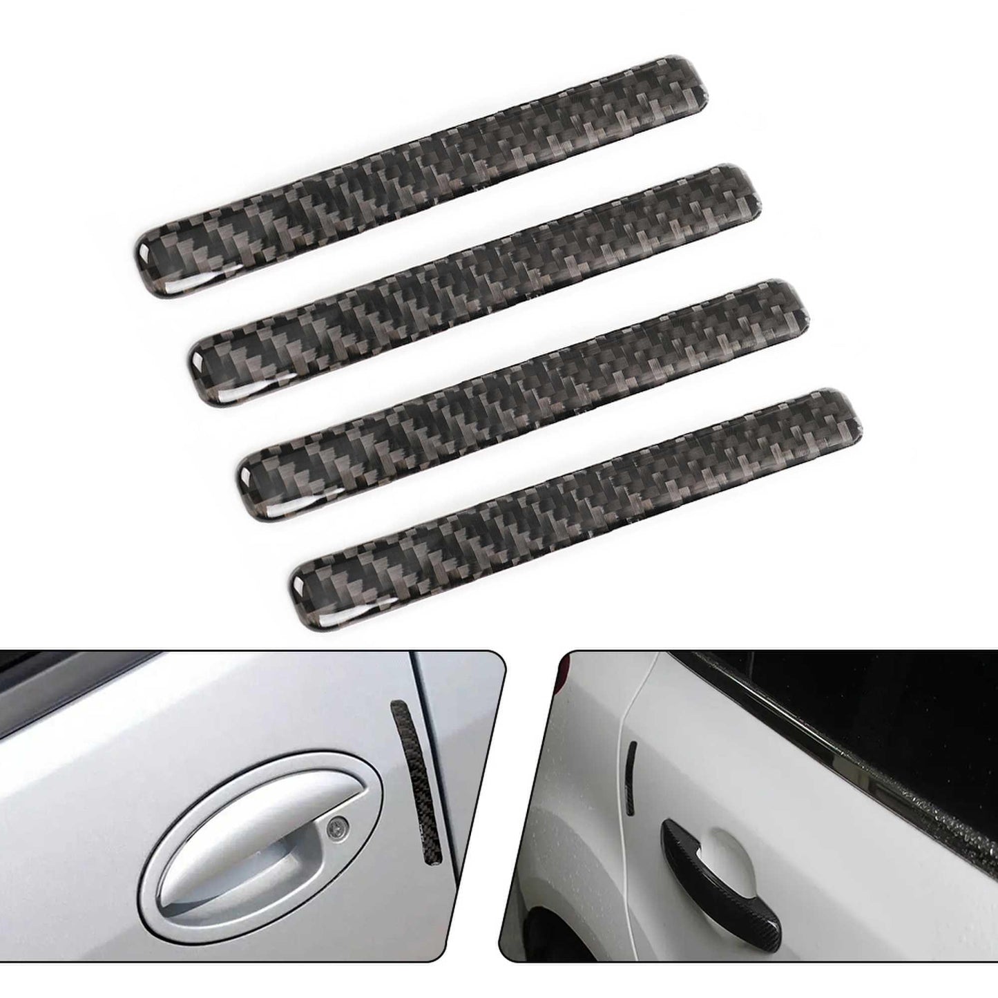Carbon Fiber 4Pcs Car Door Anti-Collision Strip protection Sticker