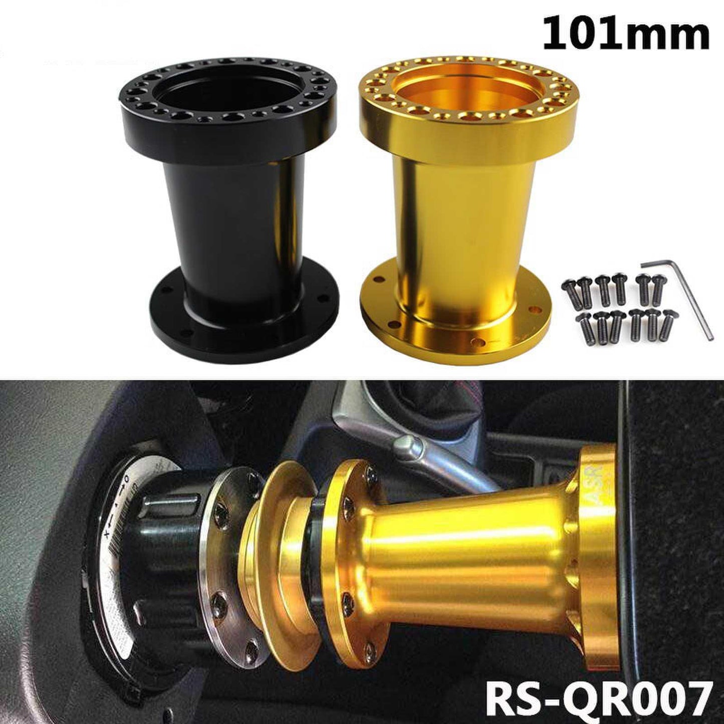 Steering Wheel Hub Adapter Spacer 51MM/76MM/101MM Modified Steering Wheel Heightening