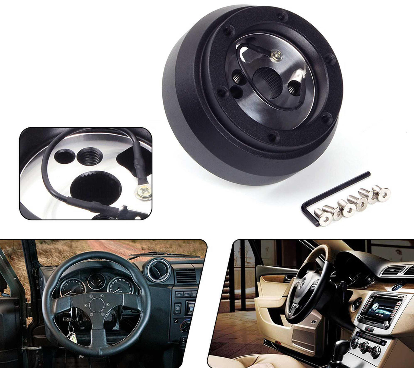 Steering Wheel Short Hub Adapter Boss Kit for Dodge GMC Chevy Jeep Pontiac
