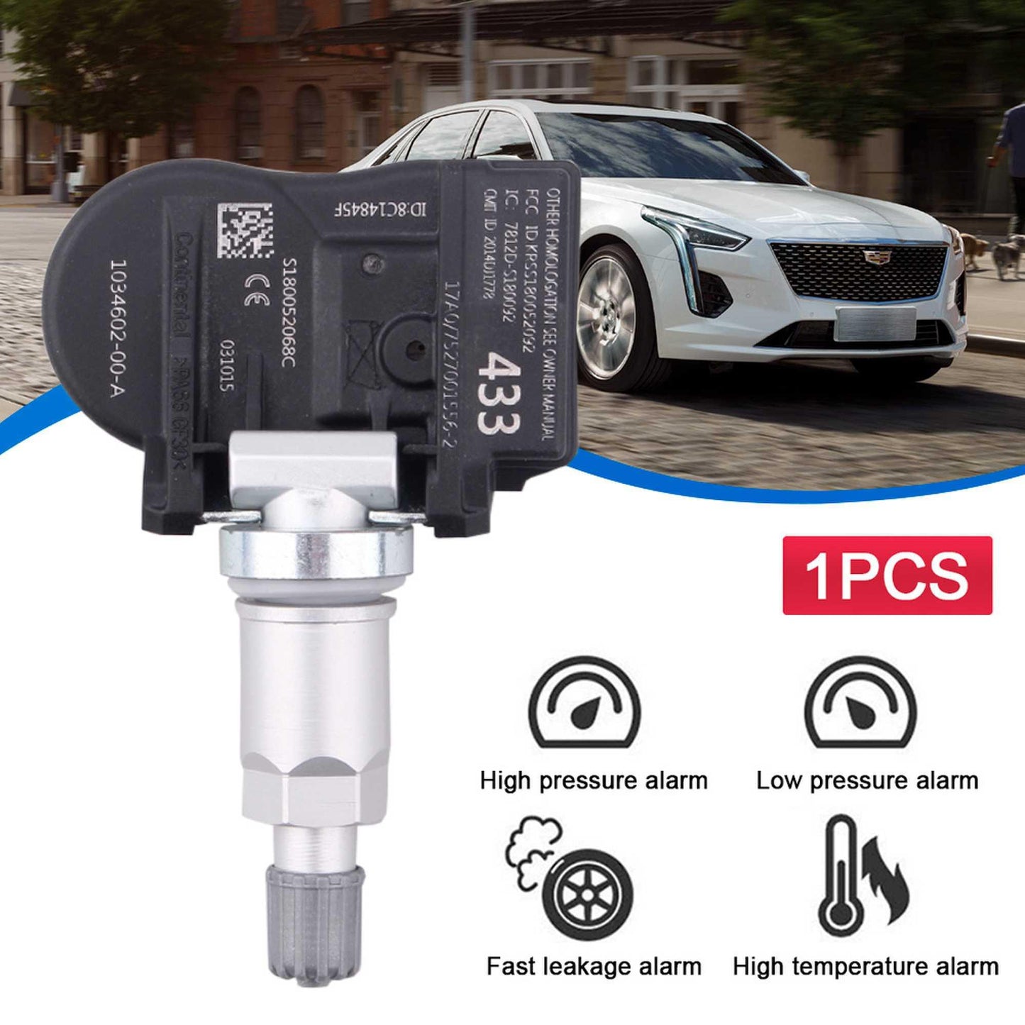 4Pcs Tire Pressure Monitoring System Sensor for Tesla OEM 103460200A