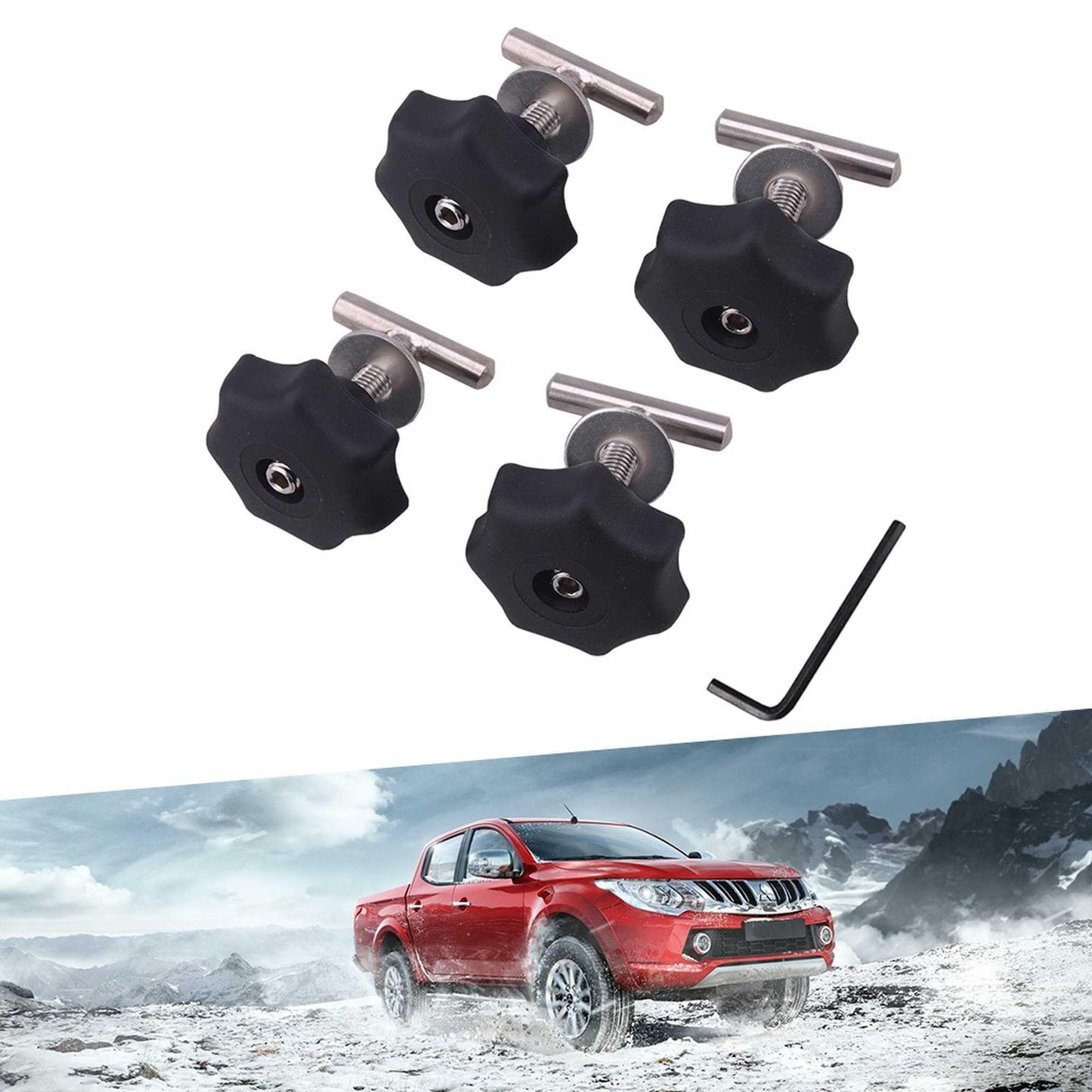 4Pcs Mounting Screws 50mm Locking Rail Multiflexboard for VW T5/T6 Multivan