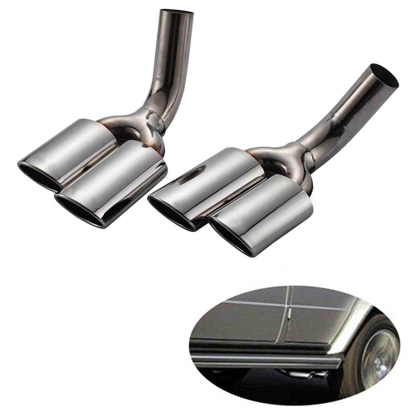2007-2015 Mercedes Benz G-Class G500 G55 W463 Dual Exhaust Tips Exhaust Muffler