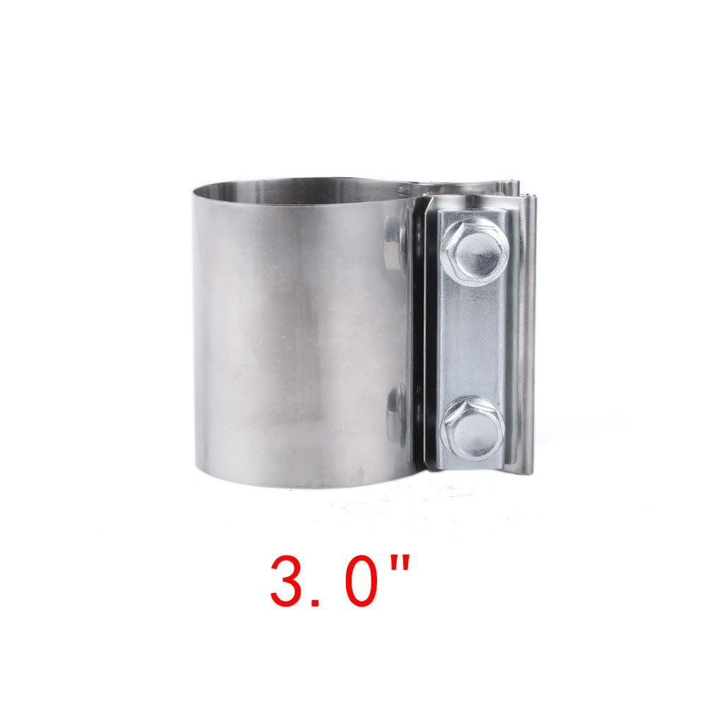 2.25" 2.5" 3.0" Exhaust Lap Joint Exhaust Clamp,Butt Joint Band Clamp Sleeve Coupler
