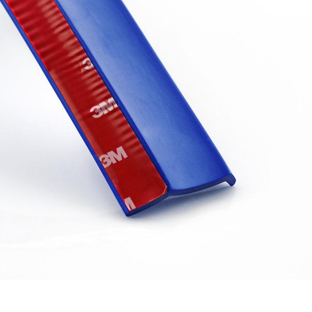 Universal 2.5m Car Bumper Lip Stickers Protector Front Bumper Lip Splitter Car Sticker Body Kits Rubber Strip
