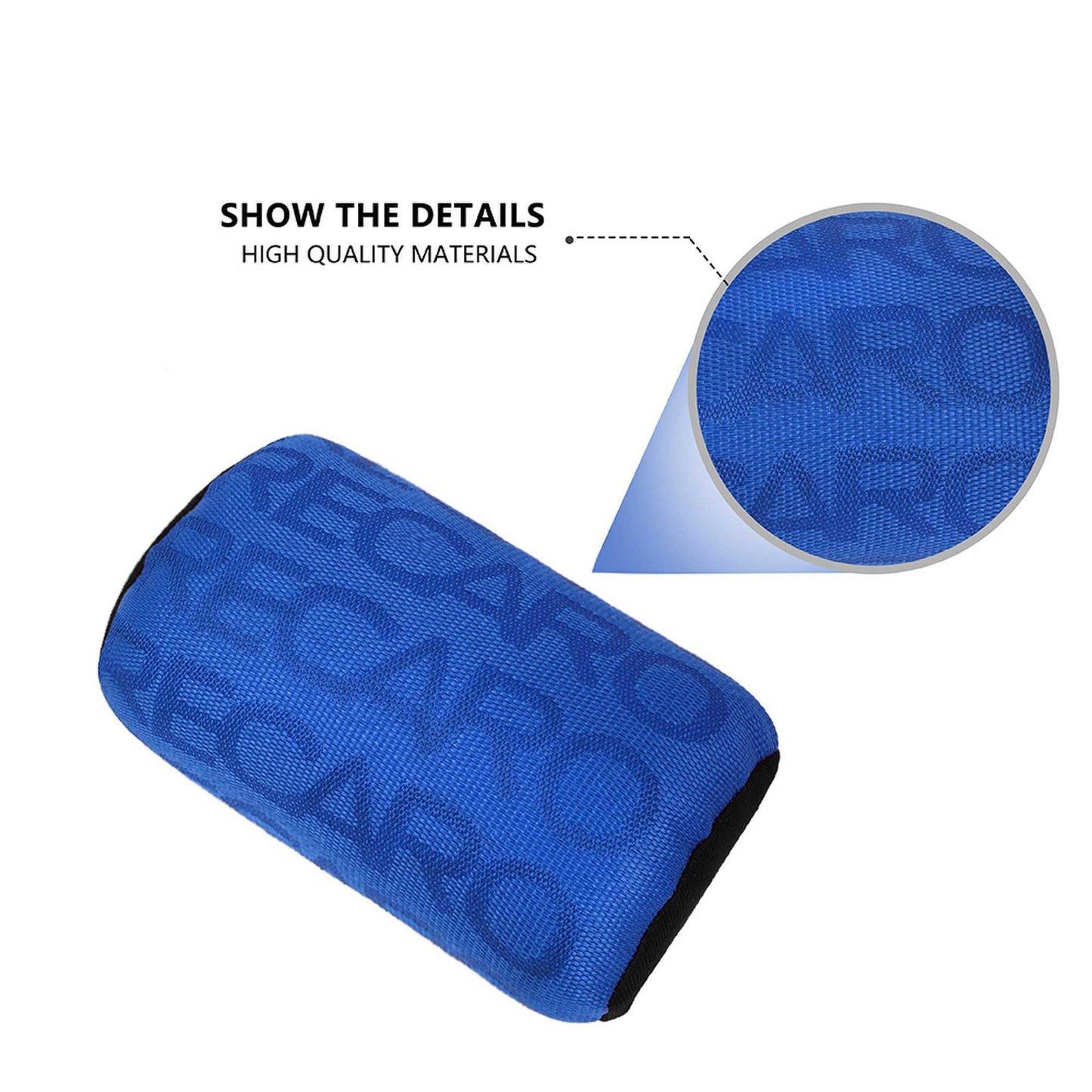 Universal 2Pcs Soft Auto Pillow JDM Style RECARO Neck Pillow Fabric Gradation Car Seat Headrest Car Neck Pillows