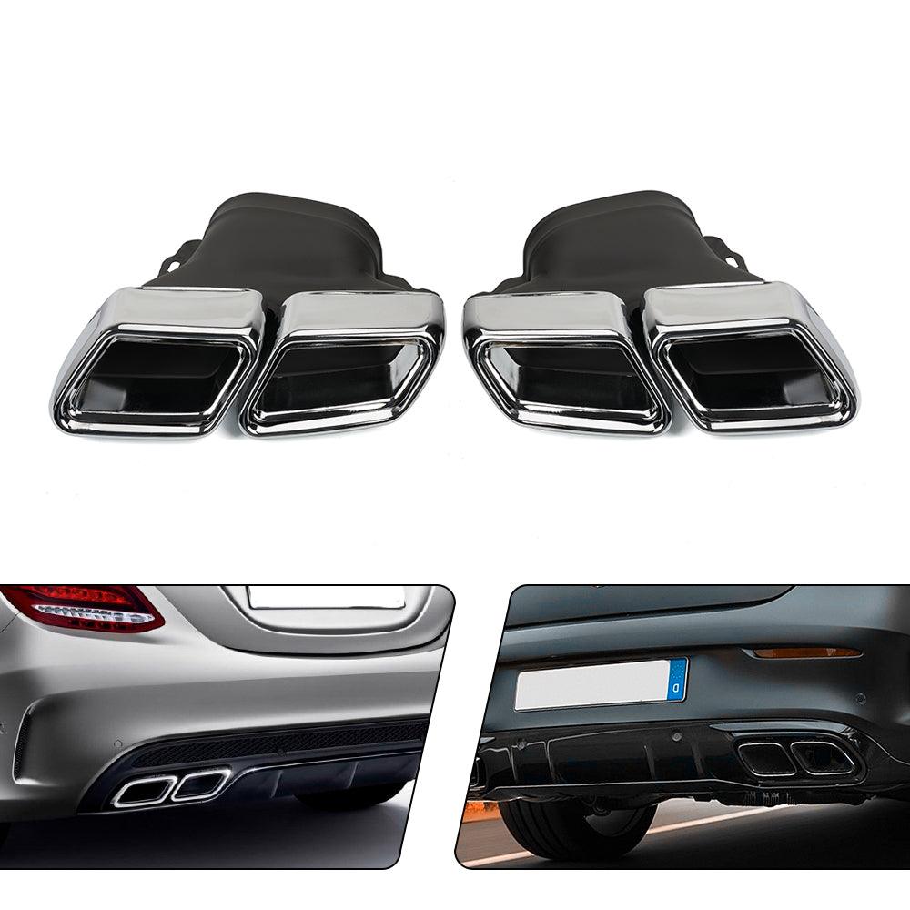 2014-2016 Mercedes Benz E/S Class W212/W222 Dual Exhaust Tips Exhaust Muffler