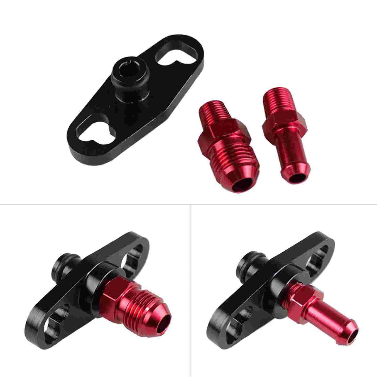 Car Turbo Fuel Rail Delivery Regulator Adapter Kit for Honda Mitsubishi Toyota