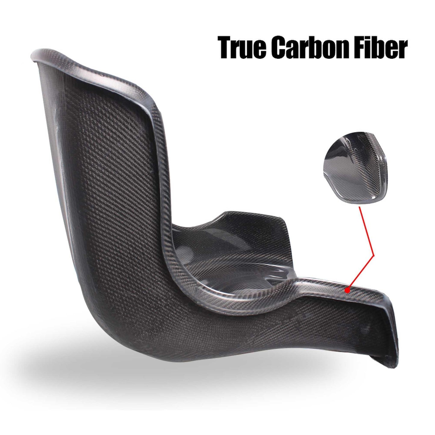 Racing Seat Go Kart Seat Carbon Fiber Adult Child Seat 18" wide