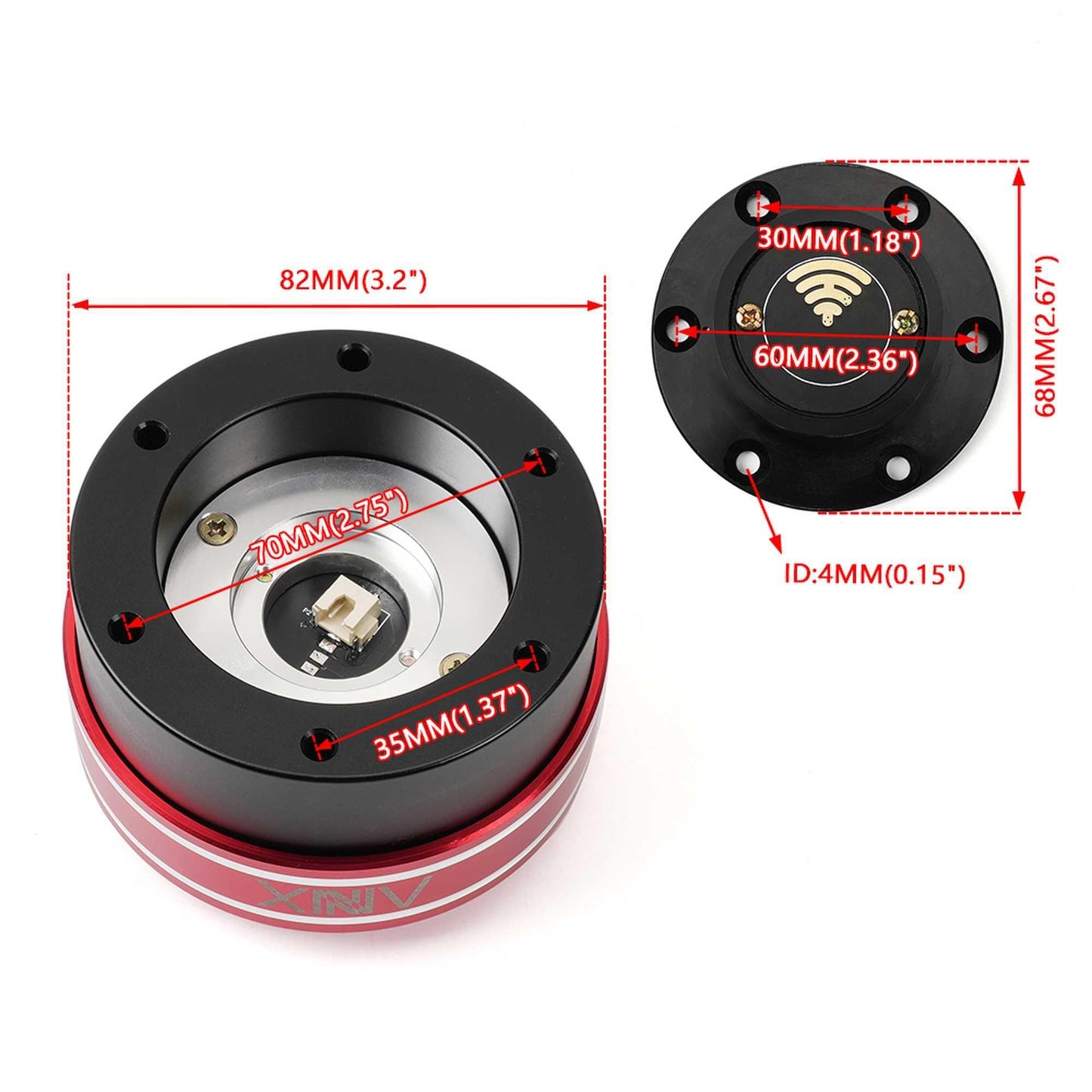 70MM Quick Release Steering Wheel Hub Adapter for MOZA Simagic M10 A/Mini Euro Truck