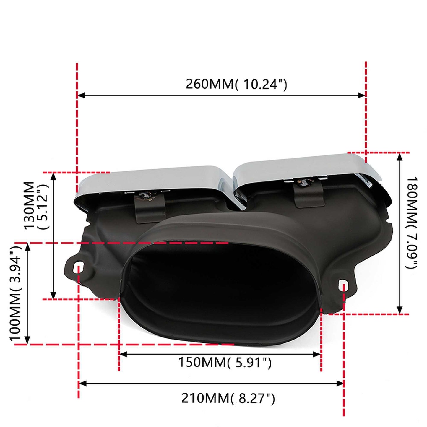 2014-2016 Mercedes Benz E/S Class W212/W222 Dual Exhaust Tips Exhaust Muffler