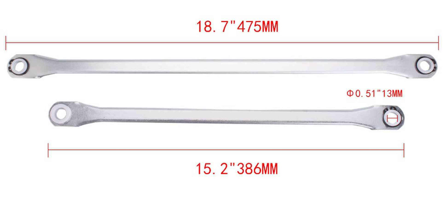 Car Front Window Linkage Rod Arms Windscreen Wiper Motor Linkage Push Rod Arms for Vauxhall Vectra C Signum 2005-2009