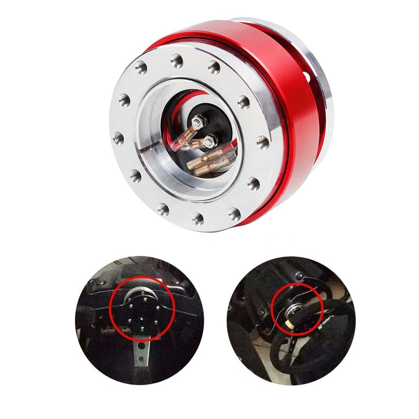 Universal Quick Release Steering Wheel Hub Adapter Kit
