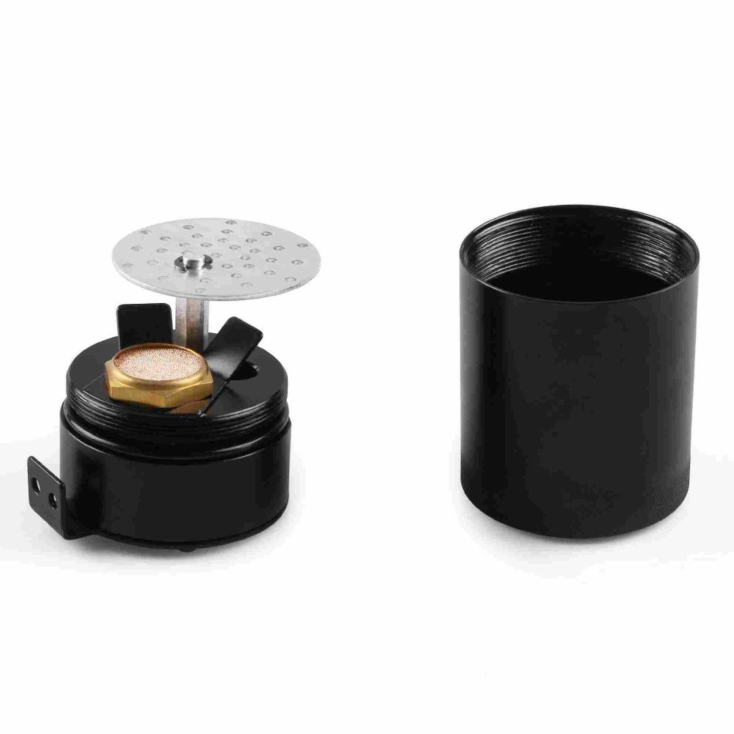 Universal Oil Catch Can 2 Port Baffled Reservoir Tank 3/8" NPT