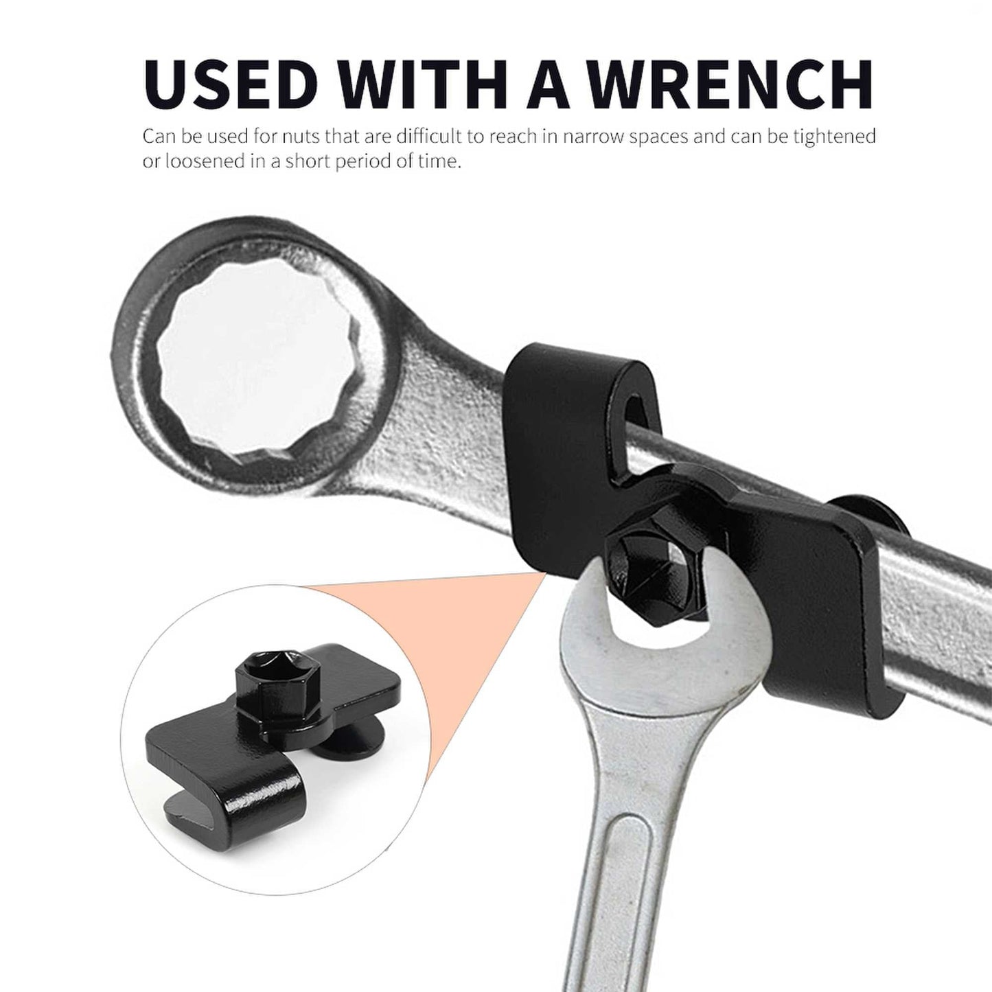 2PCS Wrench Extender for 1/2 Inch Drive Breaker Bars/21 mm Hex Tools Kti 49403 Wrench Extender Adaptor