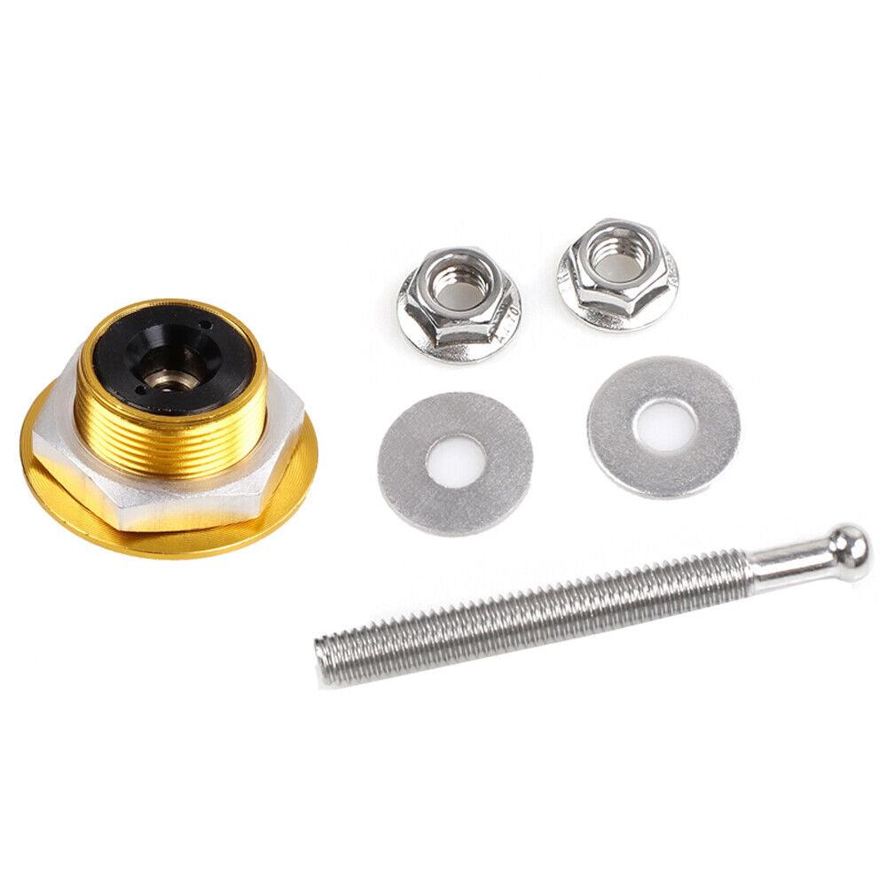 2Pcs Hood Pins Lock Clip Kit for Car Bumper License Plate Hood
