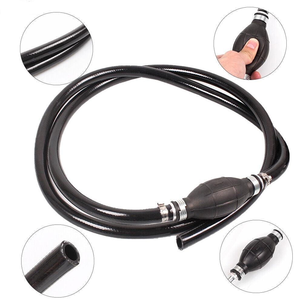 Liquid Oil Water Fluid Transfer Siphon Hand Pump Kit Manual Fuel Gas Tank 5.9FT
