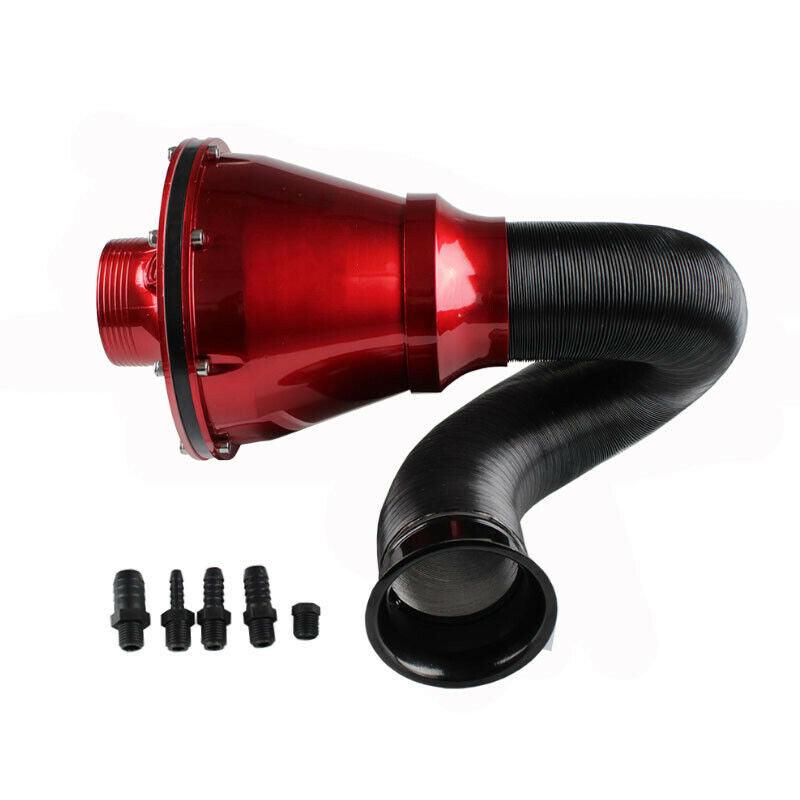 Universal 70mm Cold Air Filter Closed Intake System High-Flow Air Filter Kit