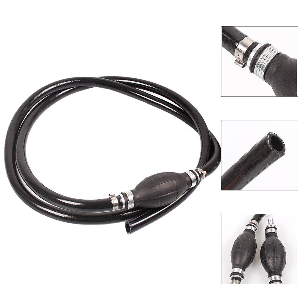 Liquid Oil Water Fluid Transfer Siphon Hand Pump Kit Manual Fuel Gas Tank 5.9FT