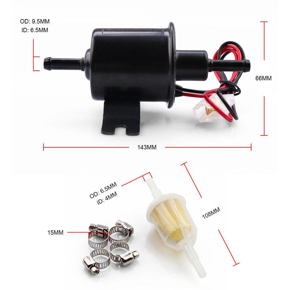 Universal Inline Fuel Pump HEP-02A 12V Low/High Pressure