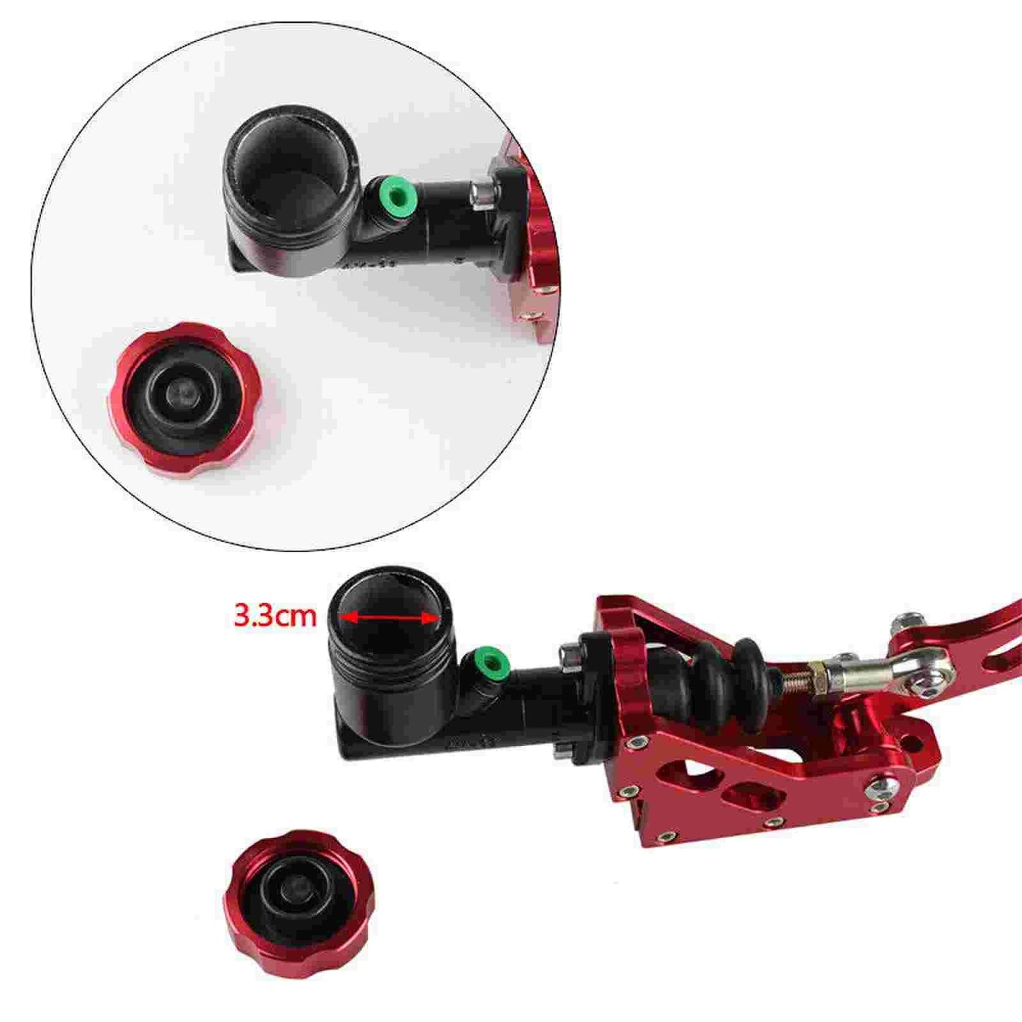 Hydraulic Handbrake Hydro E-Brake Hydraulic Drift Racing Handbrake Long Arm Lever Park Brake