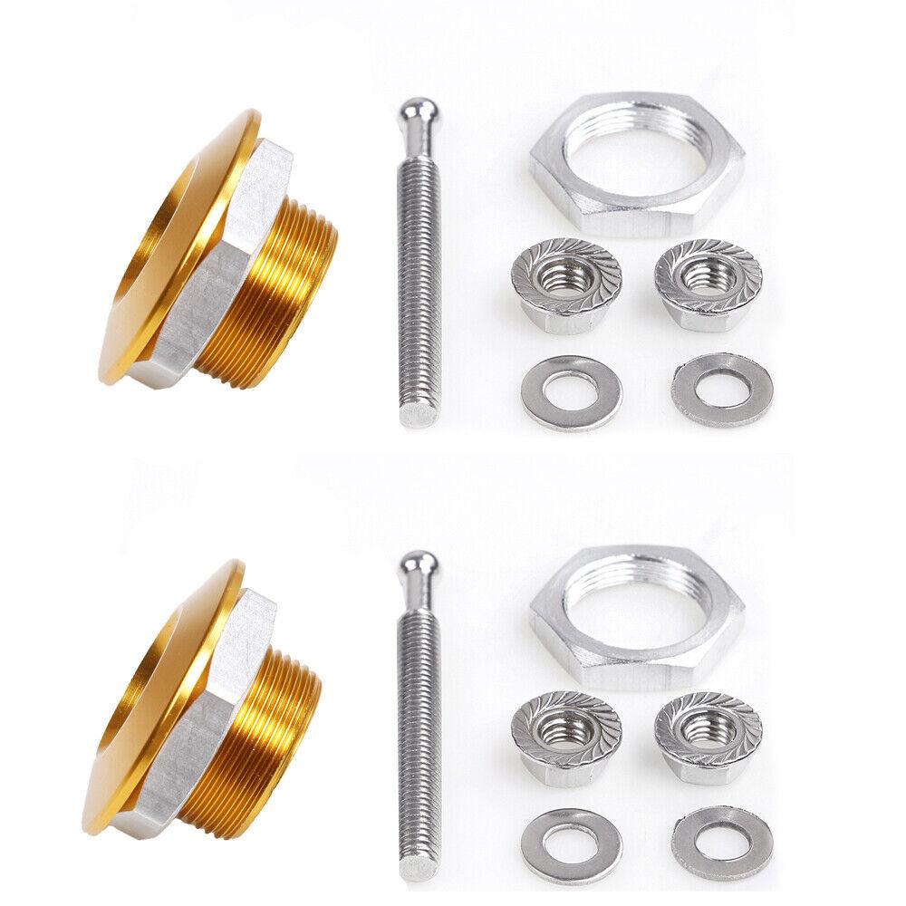 2Pcs Hood Pins Lock Clip Kit for Car Bumper License Plate Hood