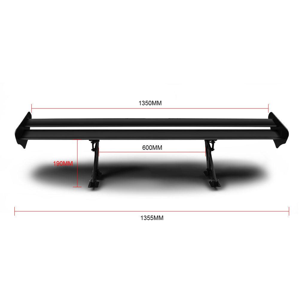 53 Inch JDM Drift Rear Spoiler Adjustable Double Deck Car Spoiler