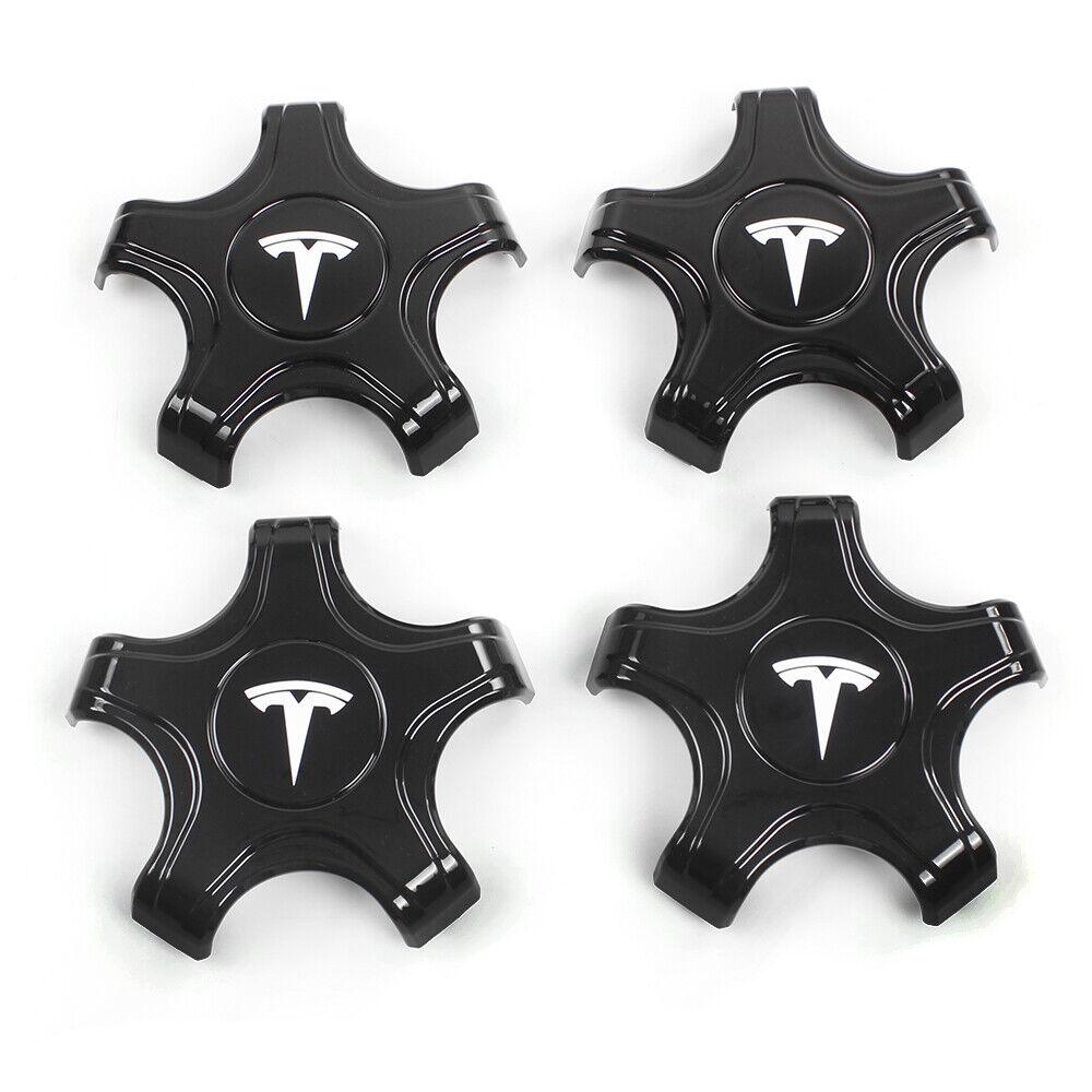4Pcs Carbon Fiber Tesla Model 3 Wheel Center Hub Caps