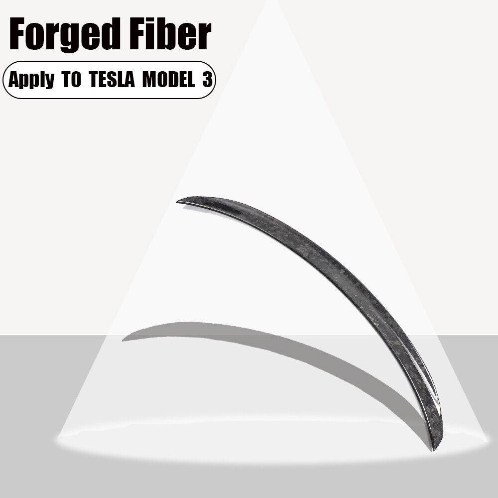 Tesla Model 3 Spoiler Forged Carbon Fiber Spoiler P Style