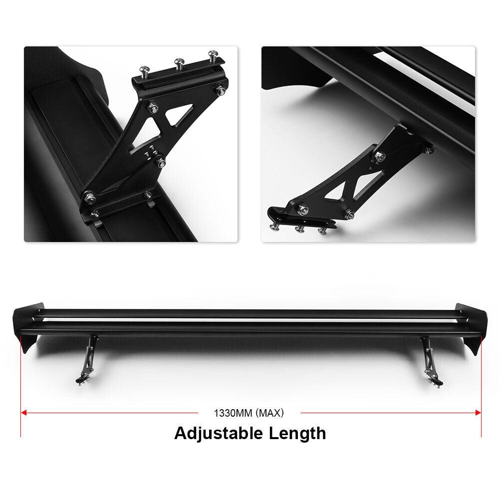 53 Inch Double Deck GT Wing Spoiler Adjustable Lightweight Car Spoiler