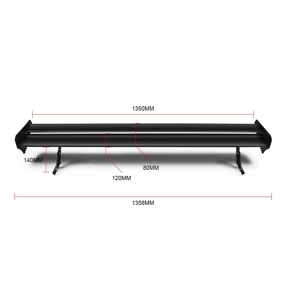 53 Inch Double Deck GT Wing Spoiler Adjustable Lightweight Car Spoiler