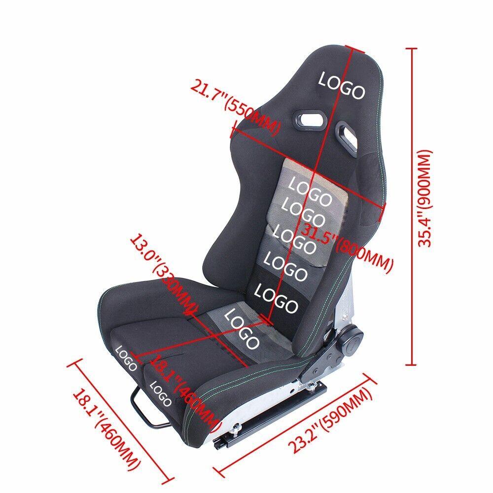Racing Seats Adjustable Slider Back Cushion
