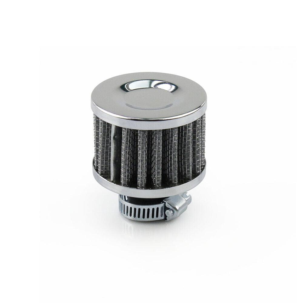 Universal 12mm Air Filter Vent Crankcase Breathe Filter with Clamp