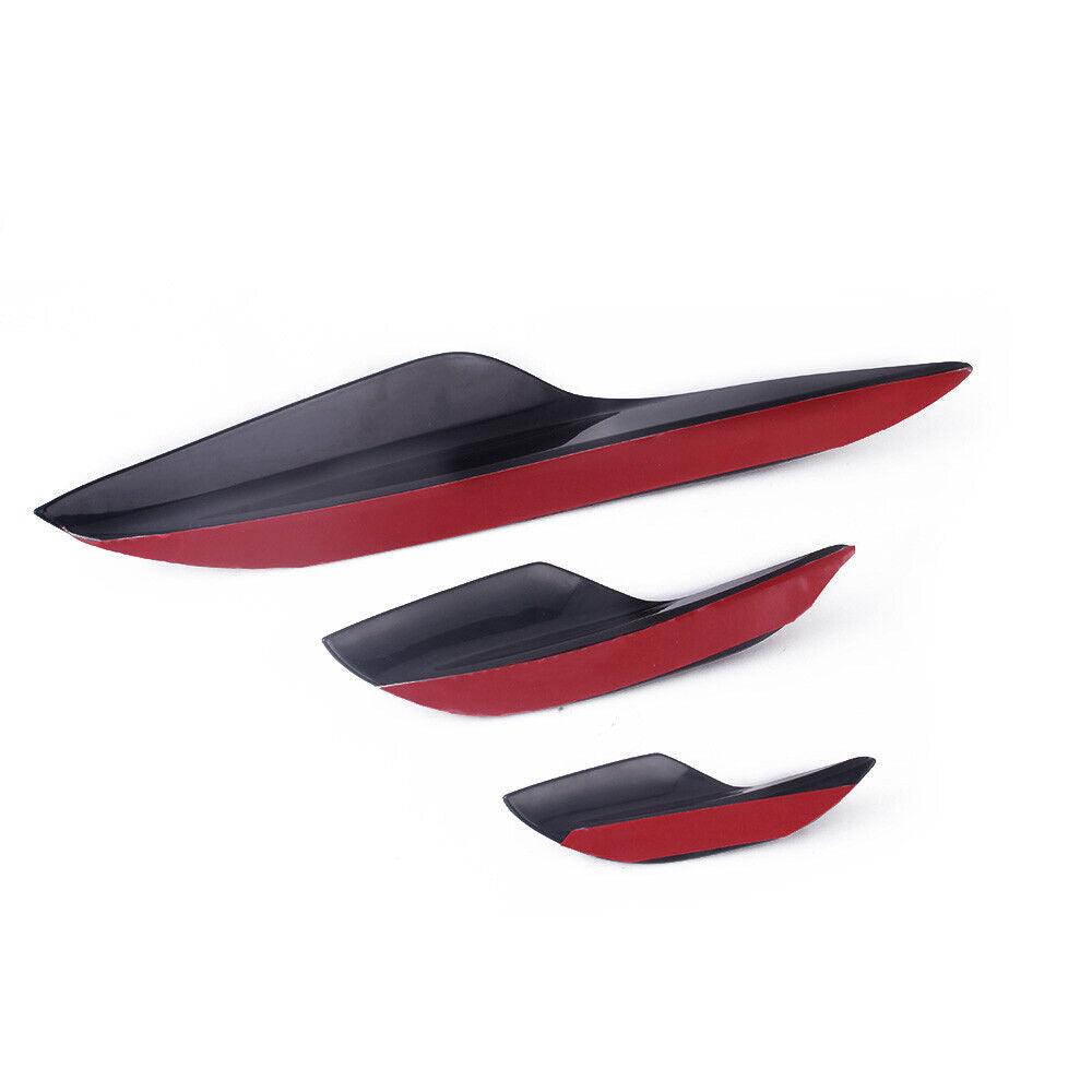 6Pcs Universal Front Bumper Spoiler Canards Decoration