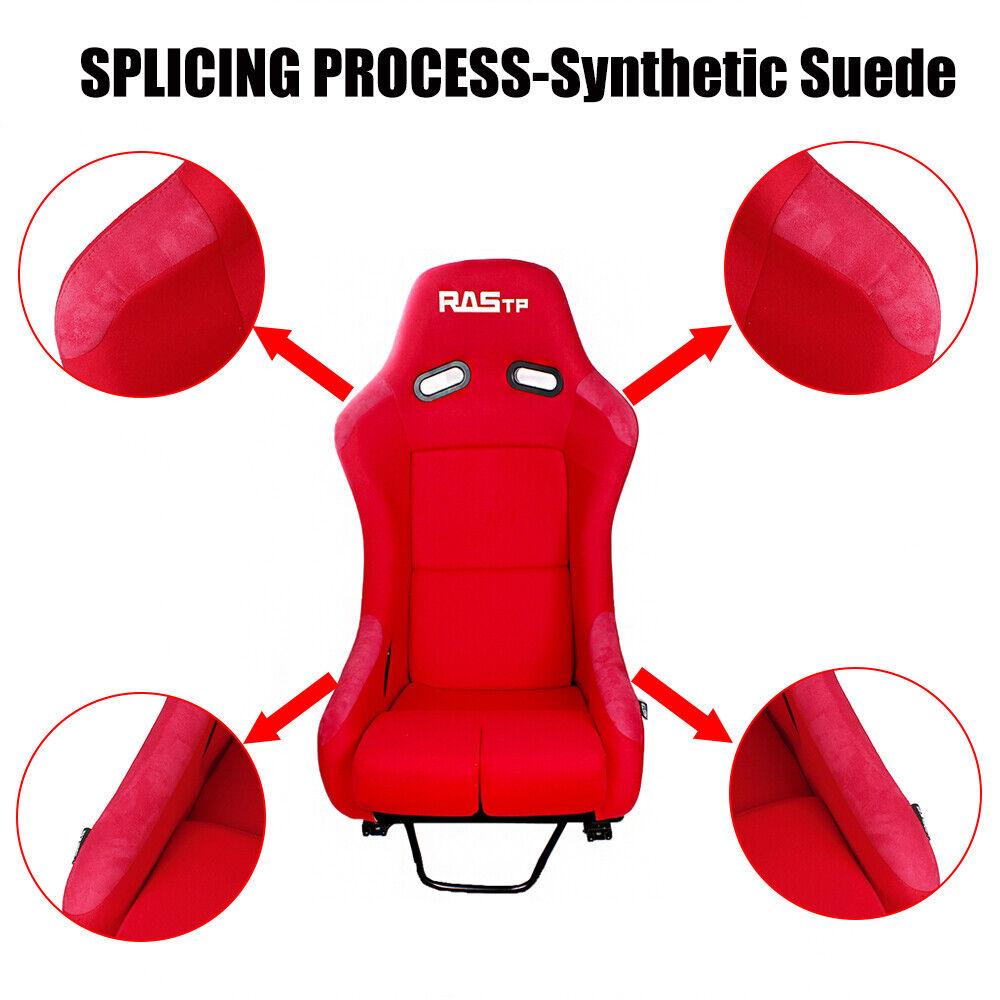 Large Fiber Glass Bucket Rucket Racing Seat with Bracket Mount