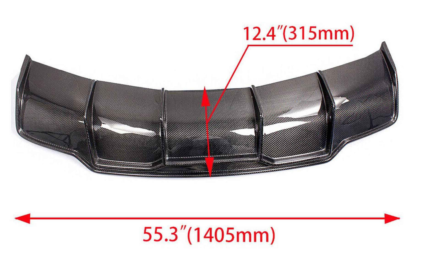 Carbon Fiber Rear Lip Bumper Diffuser Body Kit for Tesla Model 3 Sedan17-23