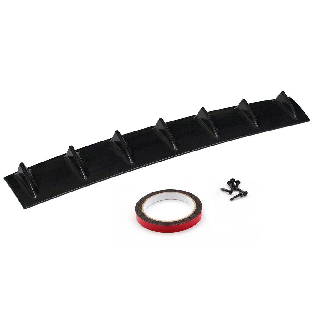 Universal 33 inch Shark Fin Rear Bumper Lip Diffuser 7 Fin