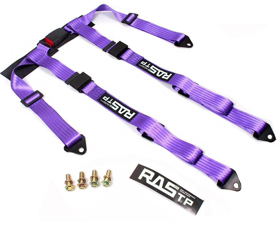4 Point UTV Seat Belt Go Kart Harness 2 Inch Straps EZ Buckle