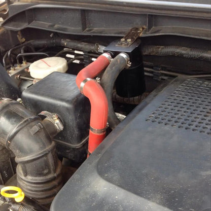 Baffled Engine Oil Separator Oil Catch Tank with Radiator Silicone Hose for BMW N54 335i 535i